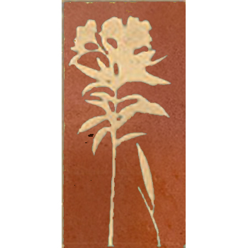 Mosaic House Moroccan tile CH-Oleander A 4 Rust,    chiseled field 